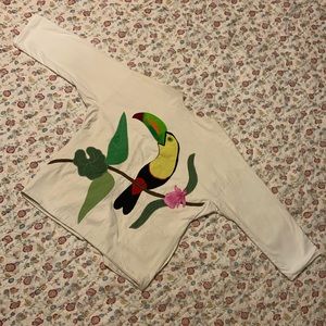 Vintage Duster with Bird of Paradise and Toucan
